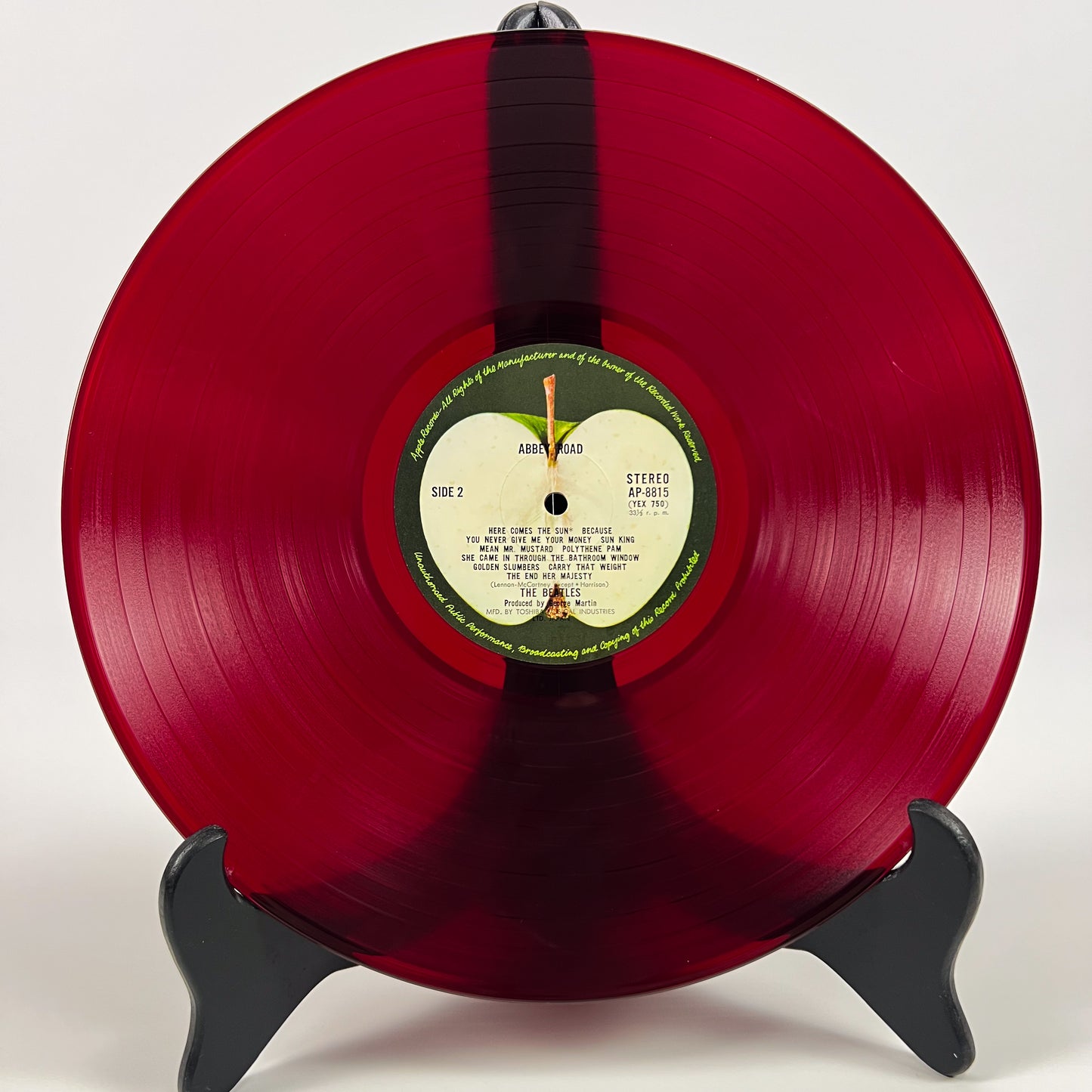 THE BEATLES – Abbey Road - 1ª Edizione Giapponese Apple AP-8815 1969 ROSSO + ERRORE DI STAMPA