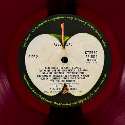 THE BEATLES – Abbey Road - 1ª Edizione Giapponese Apple AP-8815 1969 ROSSO + ERRORE DI STAMPA