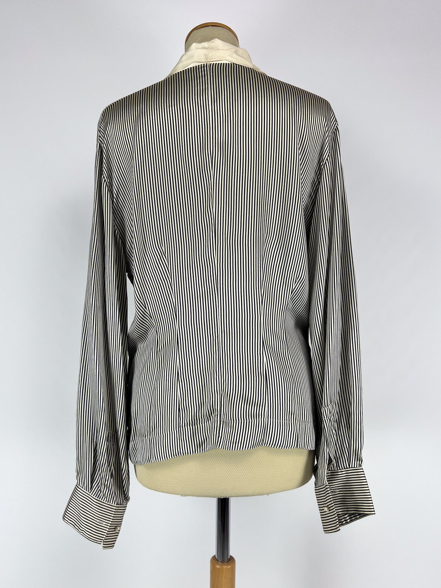 Camicia a Righe in Pura Seta anni '80