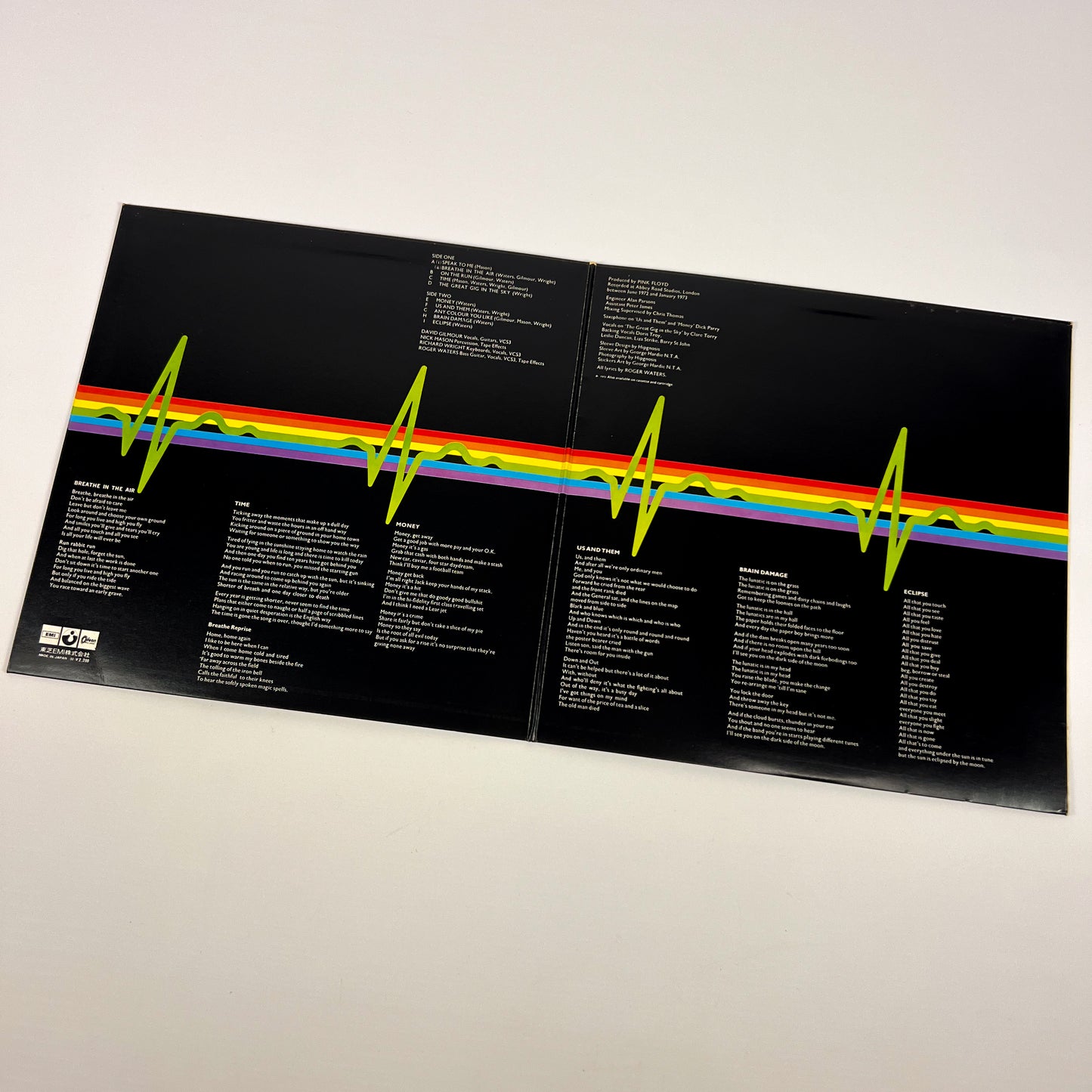 PINK FLOYD – The Dark Side of the Moon 1ª Edizione Giapponese – EMI/Odeon EOP-80778 1973