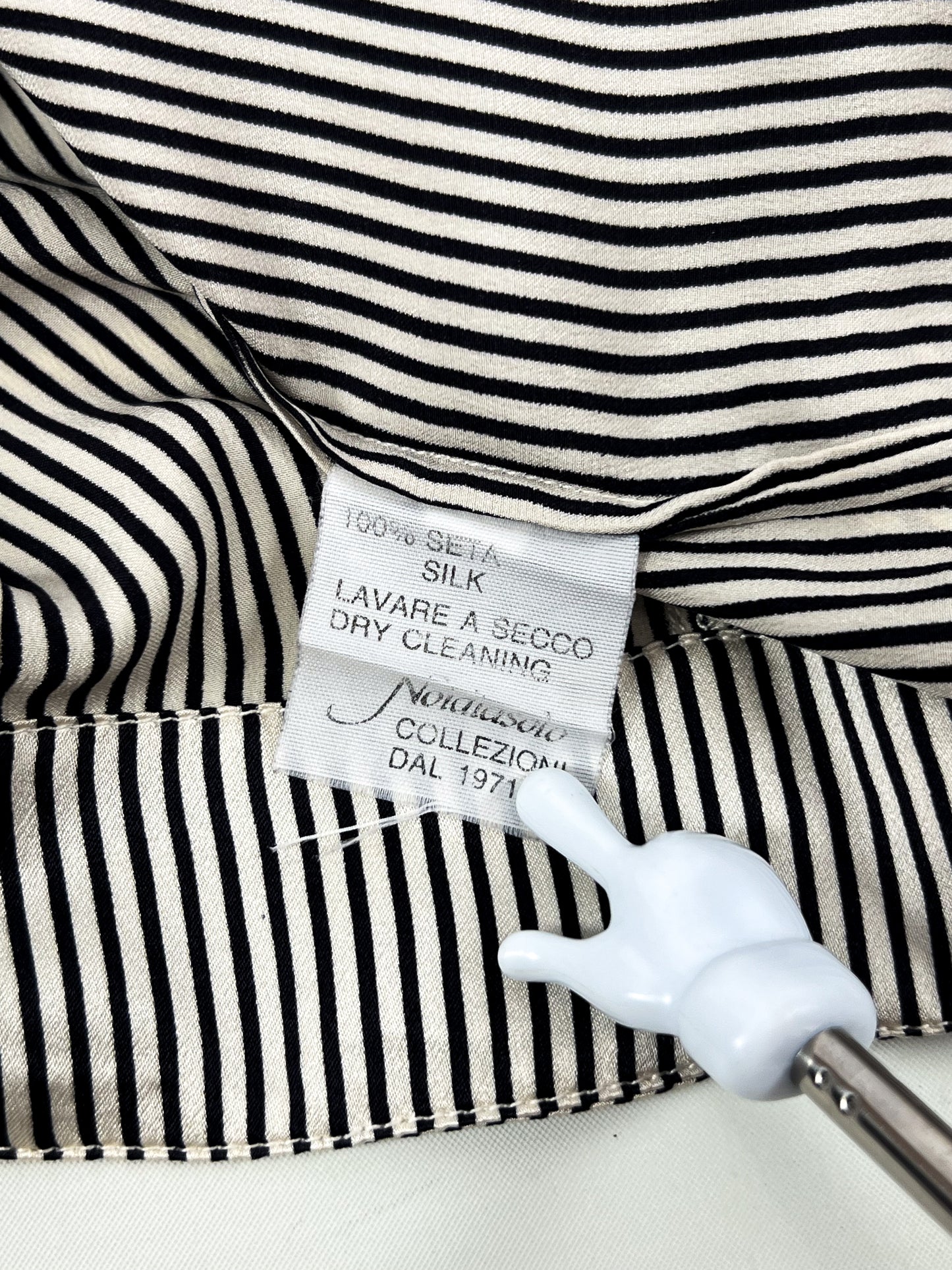 Camicia a Righe in Pura Seta anni '80