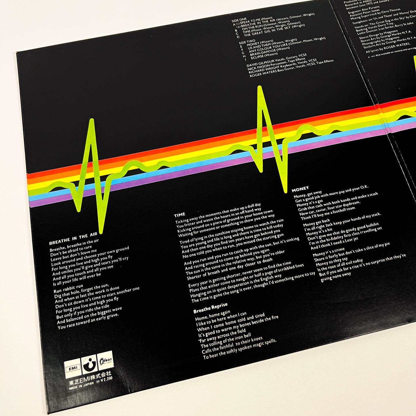PINK FLOYD – The Dark Side of the Moon 1ª Edizione Giapponese – EMI/Odeon EOP-80778 1973