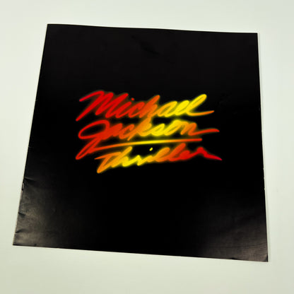MICHAEL JACKSON – Thriller –  1ª Edizione Giapponese Epic 25 3P-399 1982 – POSTER / BOLLINO NERO
