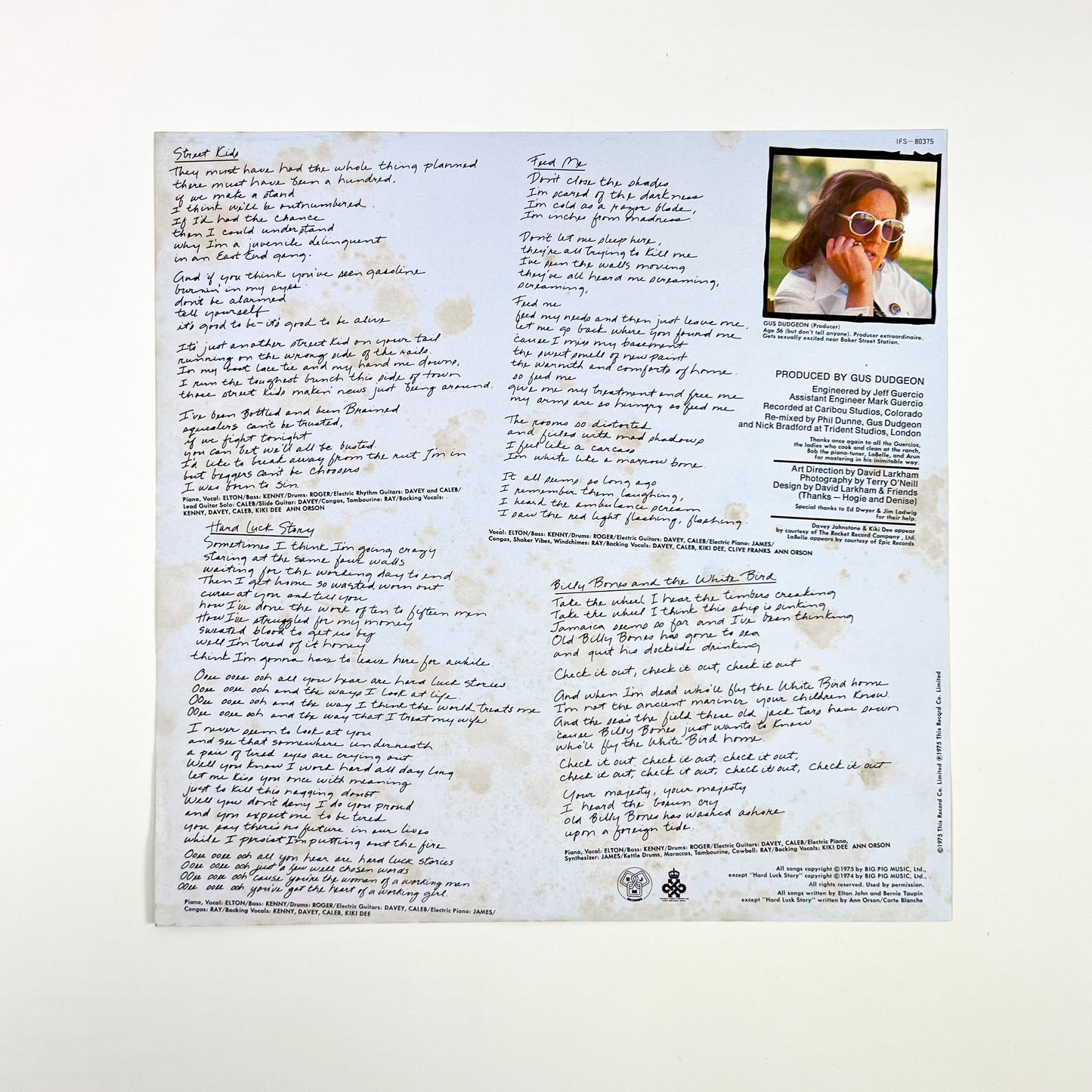 ELTON JOHN – Rock Of The Westies 1ª Edizione Giapponese - DJM/Toshiba EMI IFS-80375 1975