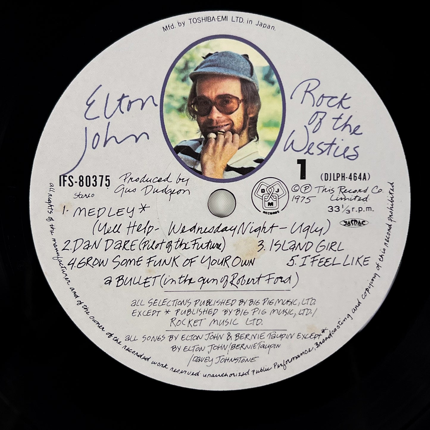 ELTON JOHN – Rock Of The Westies 1ª Edizione Giapponese - DJM/Toshiba EMI IFS-80375 1975
