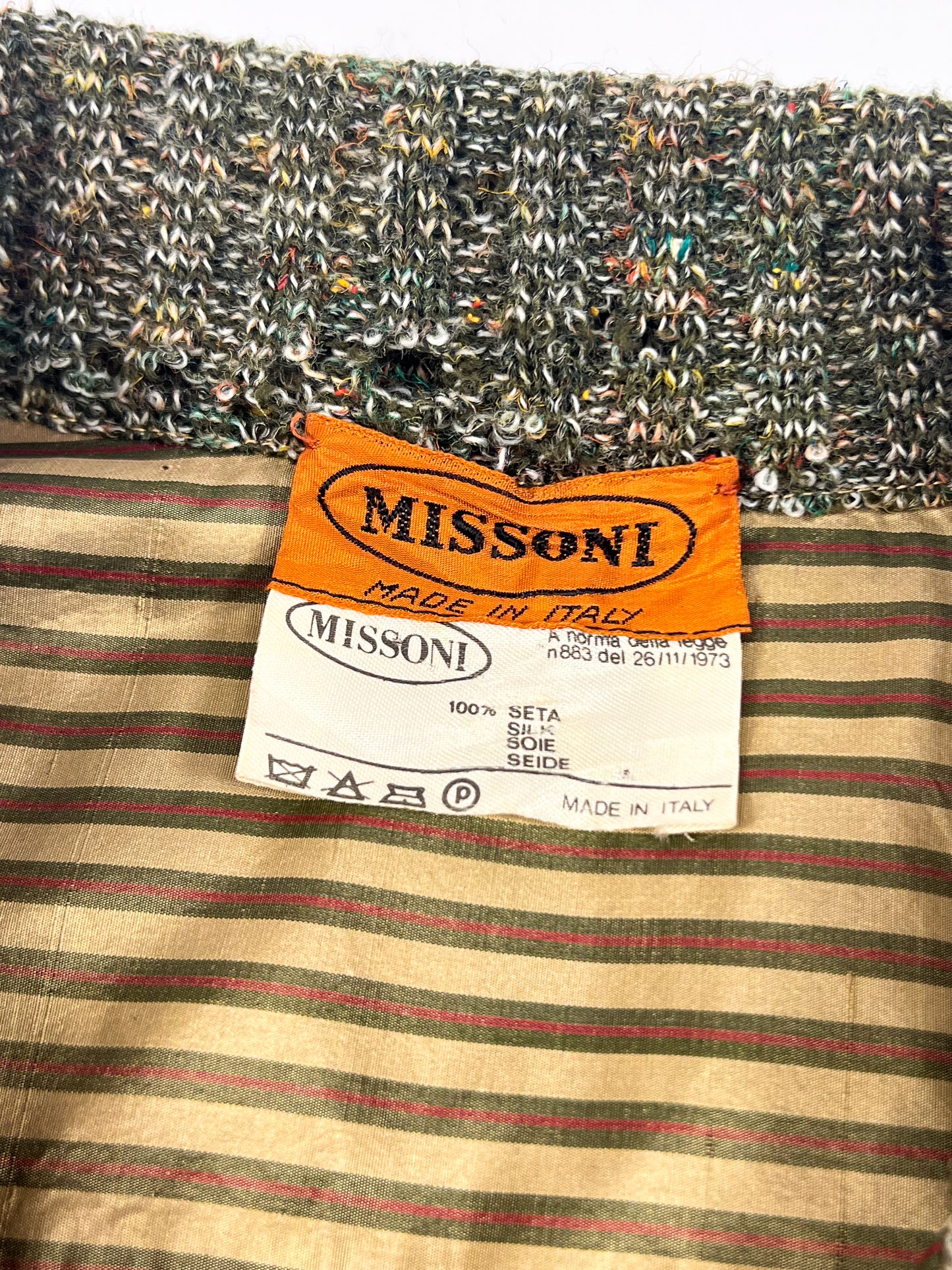 Trench vintage Missoni in Pura Seta