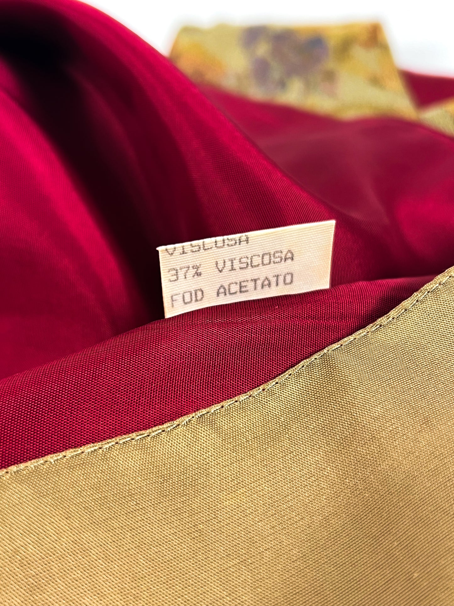 Gilet Allison jacquard floreale anni '70