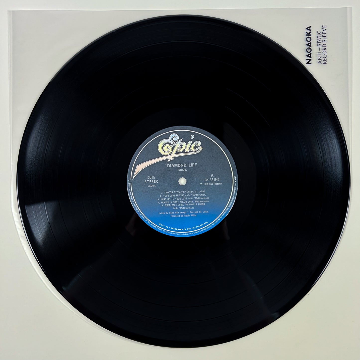 SADE – Diamond Life 1ª Edizione Giapponese Giapponese - Epic/Sony 28·3P-545 1984 SHRINK