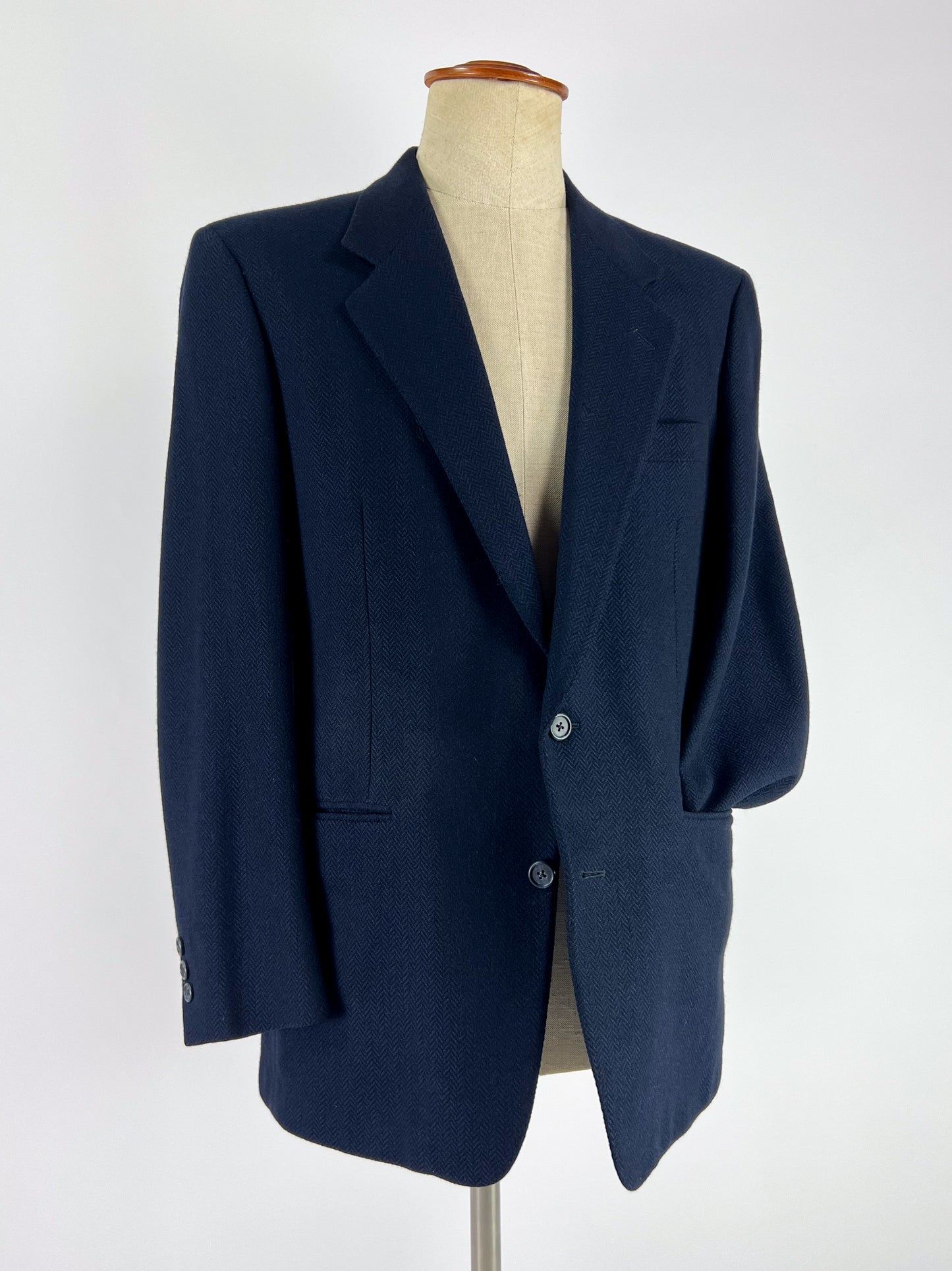 Giacca Trussardi Herringbone in Lana Extra Fine 100s