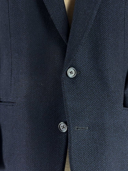 Giacca Trussardi Herringbone in Lana Extra Fine 100s