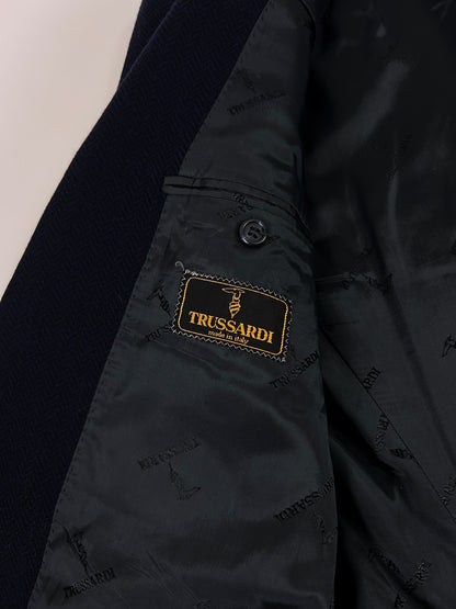 Giacca Trussardi Herringbone in Lana Extra Fine 100s