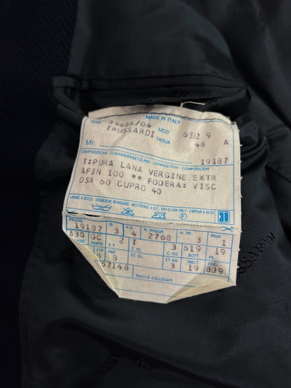 Giacca Trussardi Herringbone in Lana Extra Fine 100s