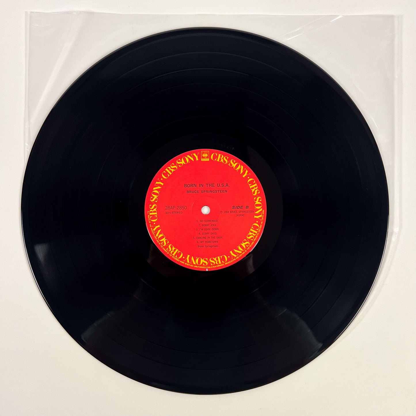 BRUCE SPRINGSTEEN – Born In The U.S.A. Prima Stampa Giapponese 28AP 2850 1984 OBI SHRINK PROMO