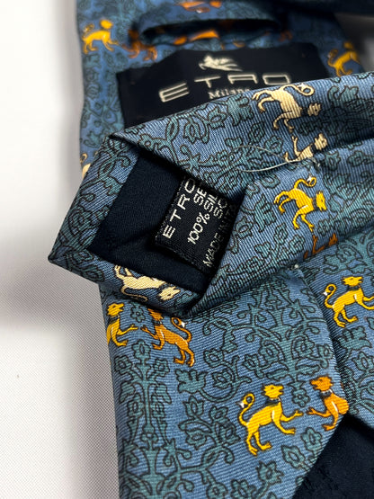 Cravatta vintage Etro micro-fantasia