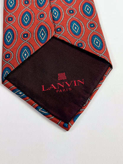 Cravatta vintage Lanvin geometrica