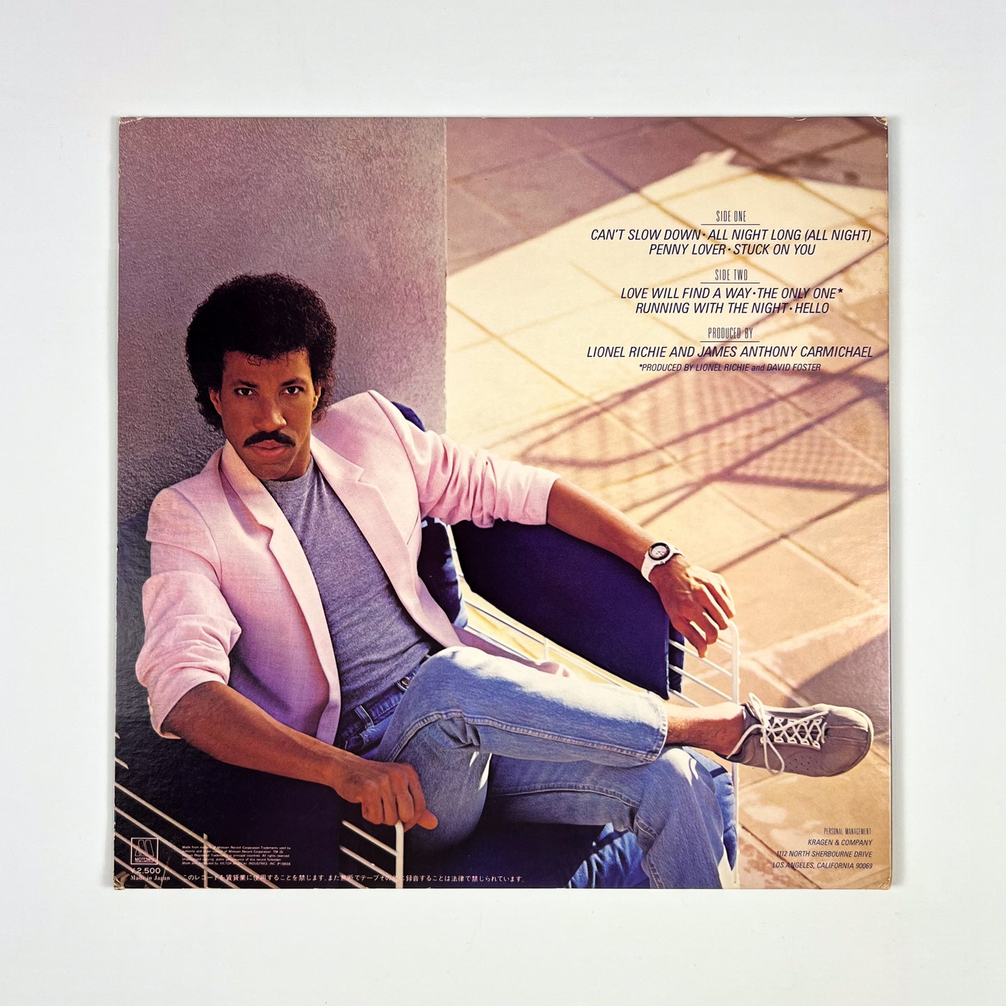 LIONEL RICHIE – Can’t Slow Down Prima Stampa Giapponese VIL-6070 1983 OBI