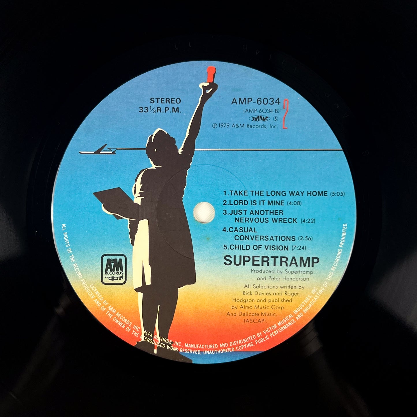 SUPERTRAMP – Breakfast In America Prima Stampa Giapponese AMP-6034 1979 OBI
