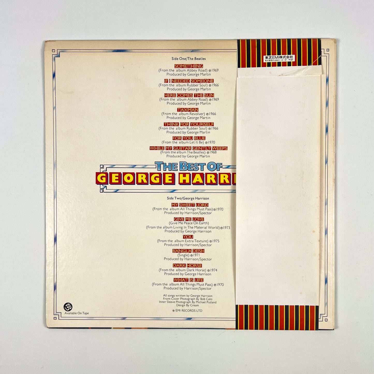 GEORGE HARRISON – The Best Of George Harrison Prima Stampa Giapponese EAS-80720 1977 OBI
