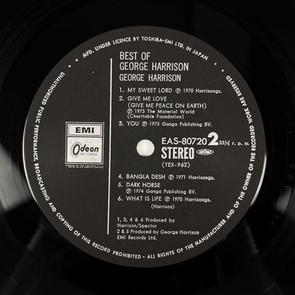 GEORGE HARRISON – The Best Of George Harrison Prima Stampa Giapponese EAS-80720 1977 OBI