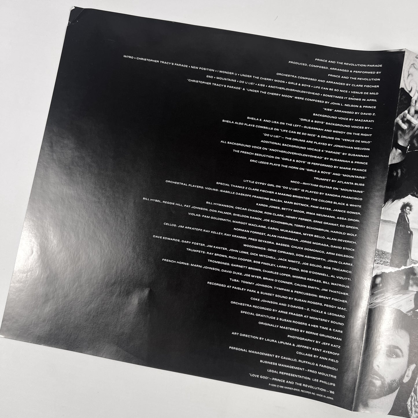 PRINCE AND THE REVOLUTION – Parade Prima Stampa Giapponese P-13290 1986 OBI PROMO