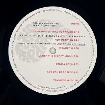 PRINCE AND THE REVOLUTION – Parade Prima Stampa Giapponese P-13290 1986 OBI PROMO