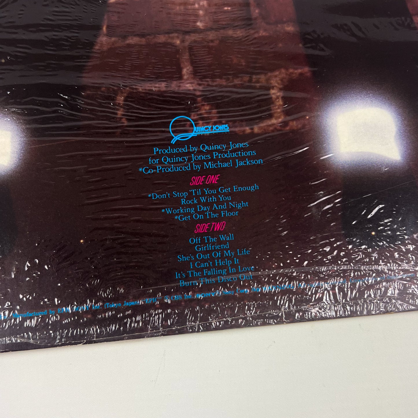 MICHAEL JACKSON – Off The Wall Edizione Giapponese Master Sound 30·3P-273 1979 OBI SHRINK