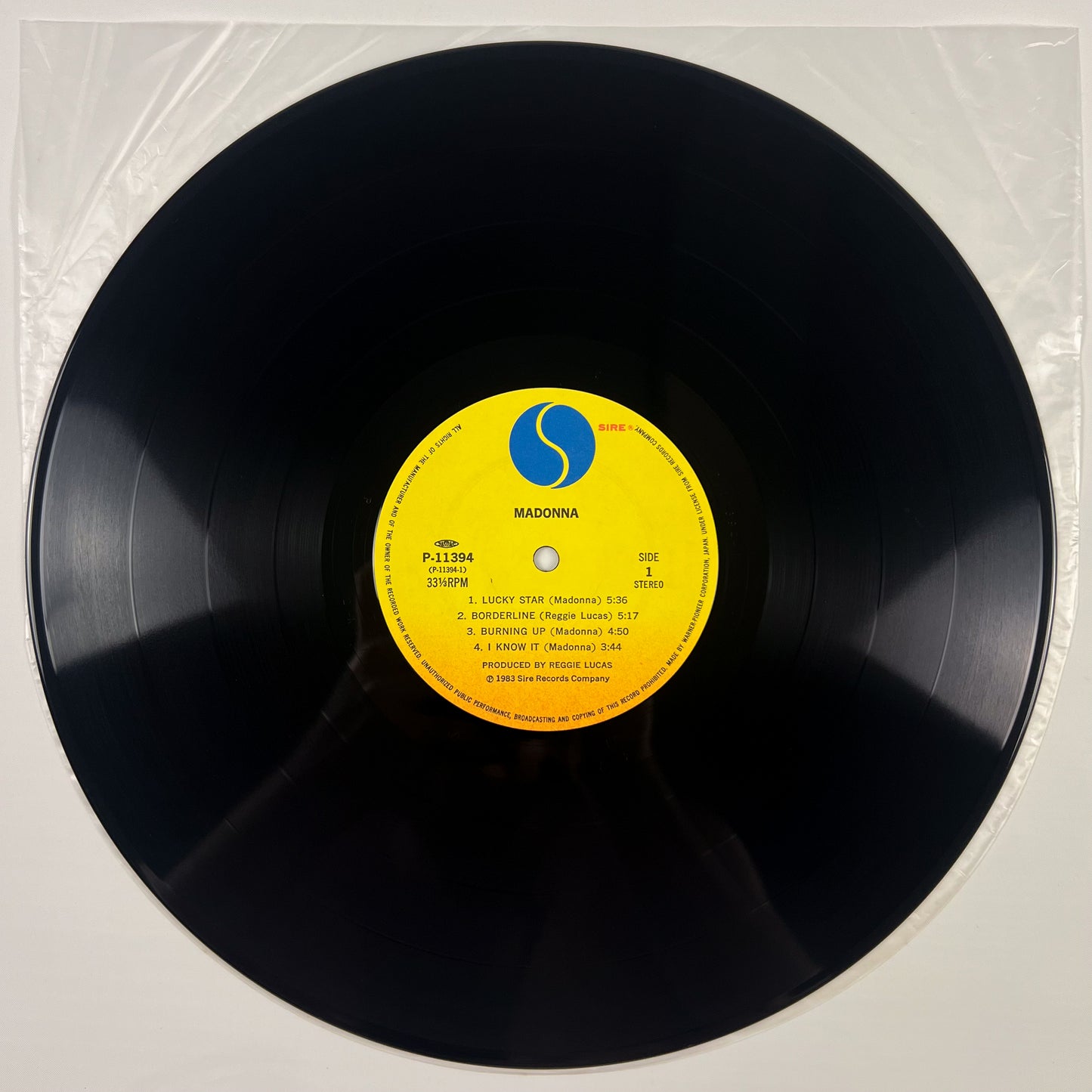 MADONNA - Burning Up (バーニング・アップ) First Japanese Pressing P-11394 1983 OBI