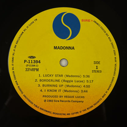 MADONNA - Burning Up (バーニング・アップ) First Japanese Pressing P-11394 1983 OBI