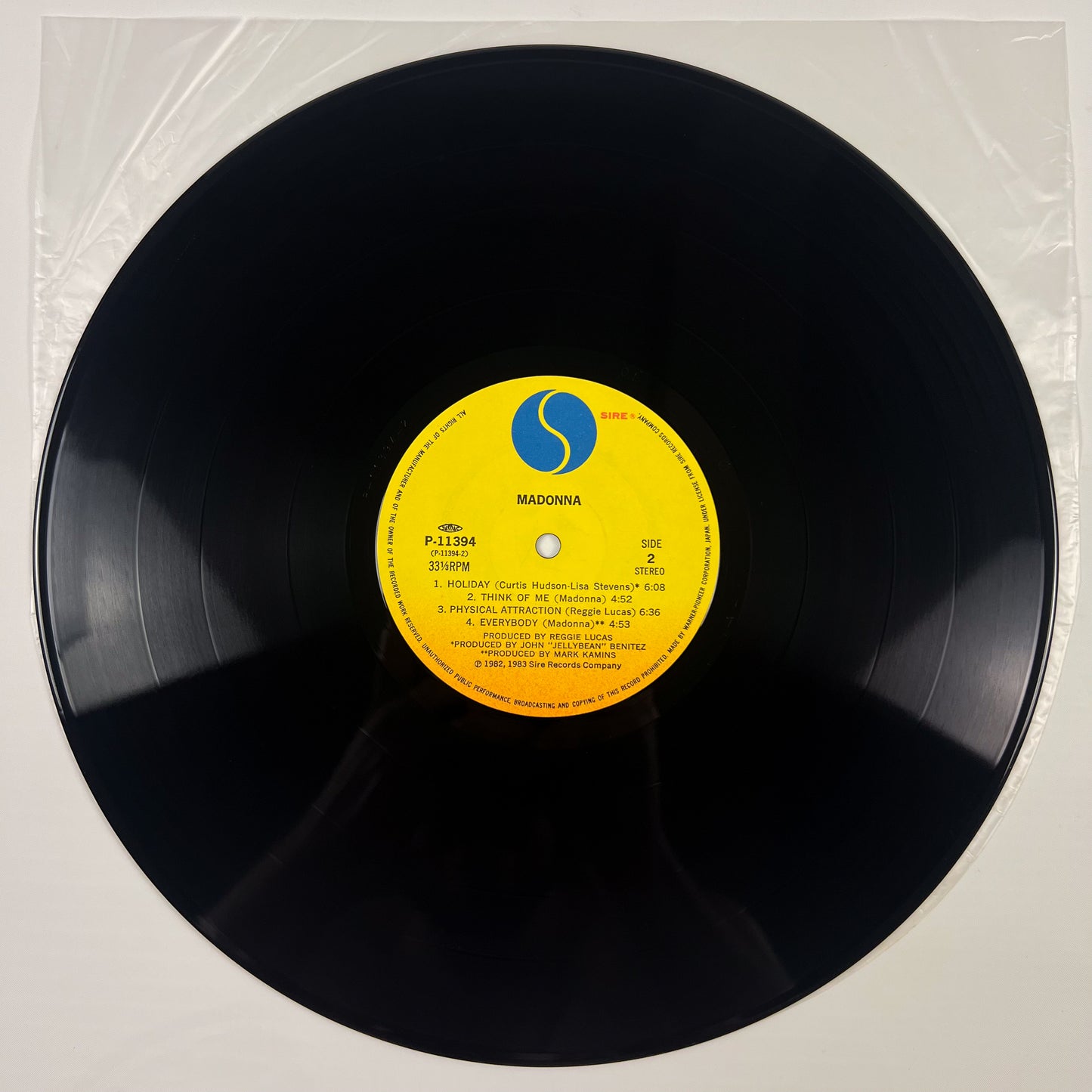 MADONNA - Burning Up (バーニング・アップ) First Japanese Pressing P-11394 1983 OBI