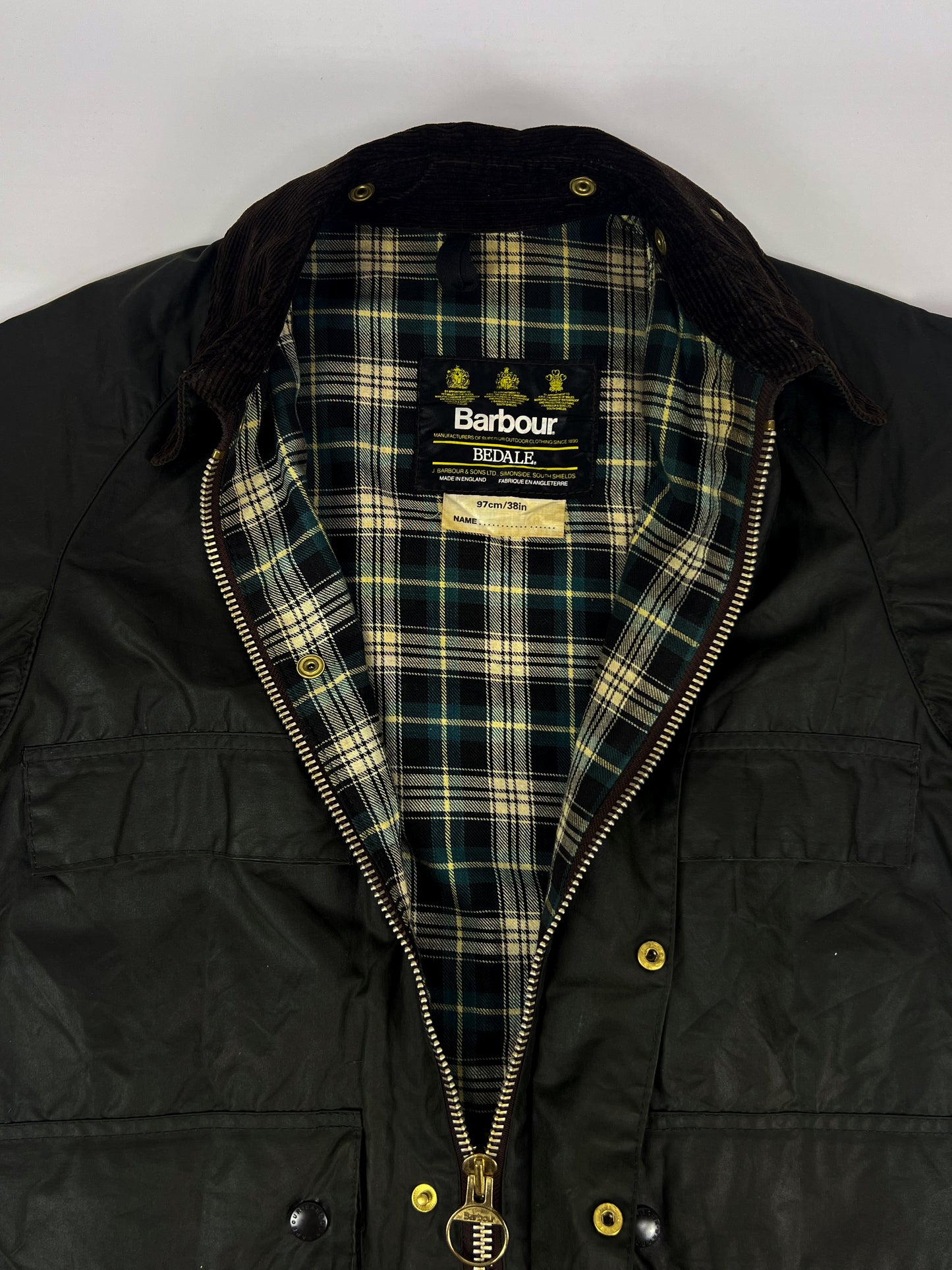 Barbour Bedale 4 Tasche anni ’80 C38 S/M