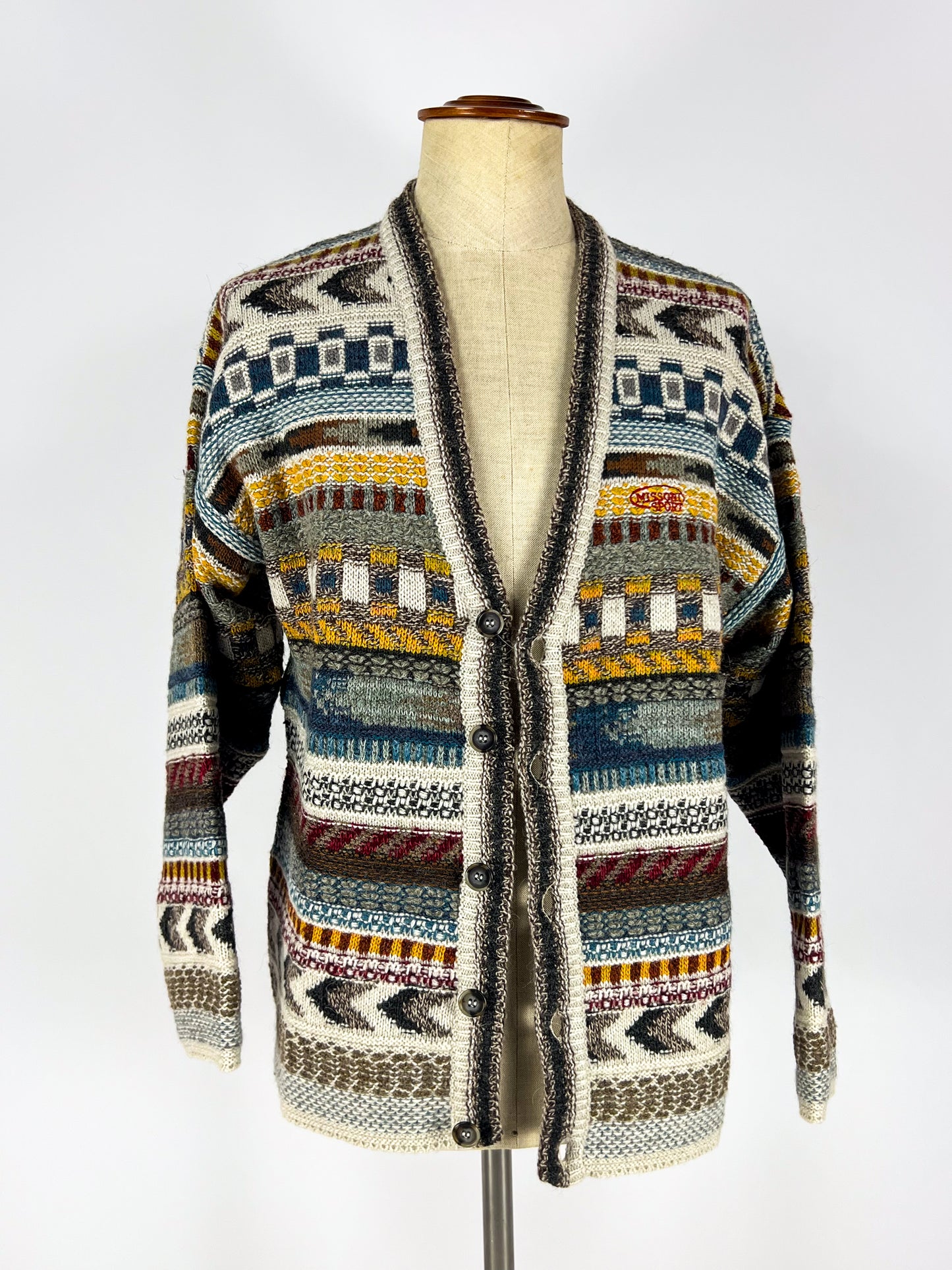 Cardigan Missoni in Lana Alpaca e Mohair anni '80