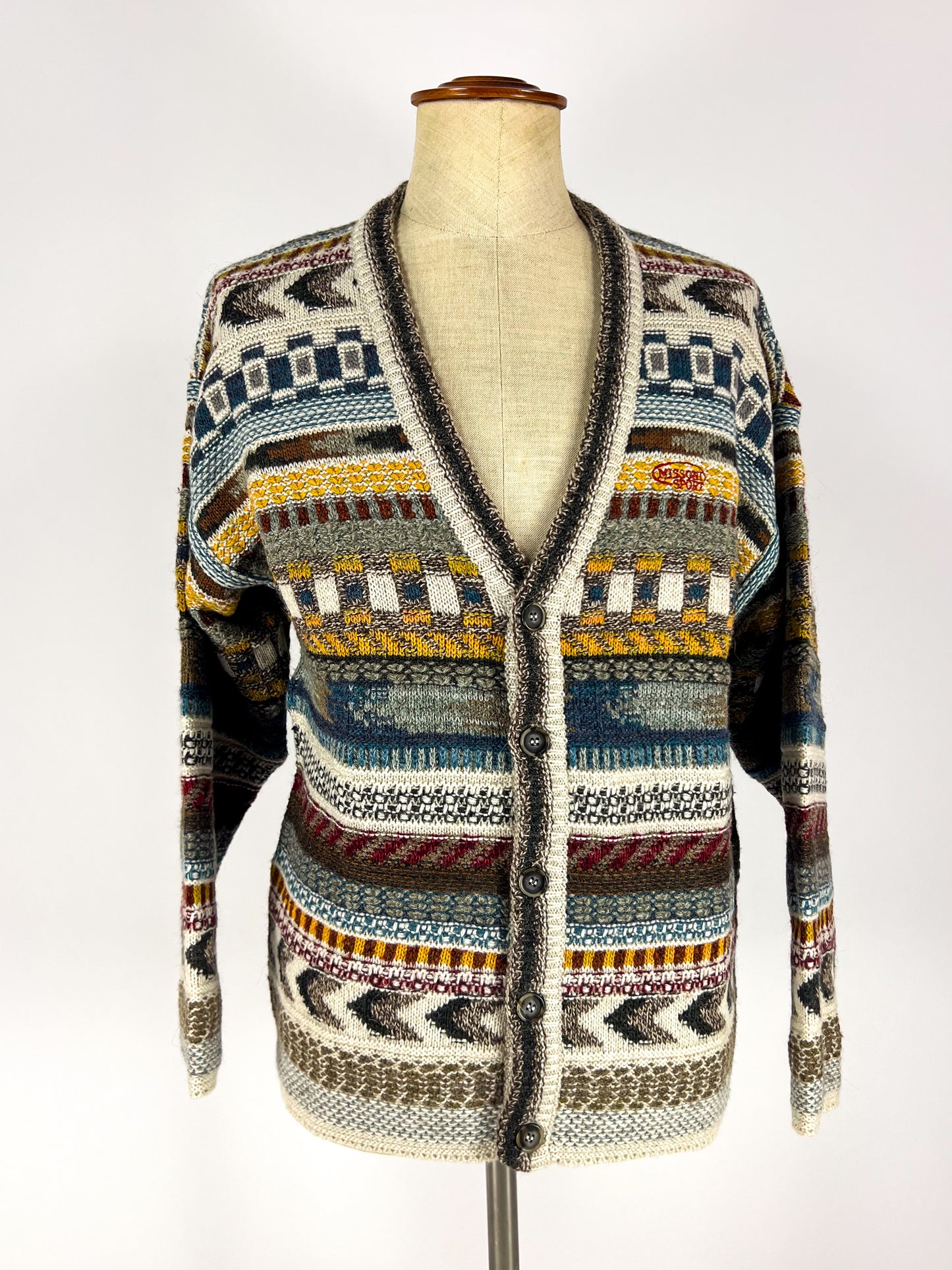 Cardigan Missoni in Lana Alpaca e Mohair anni '80