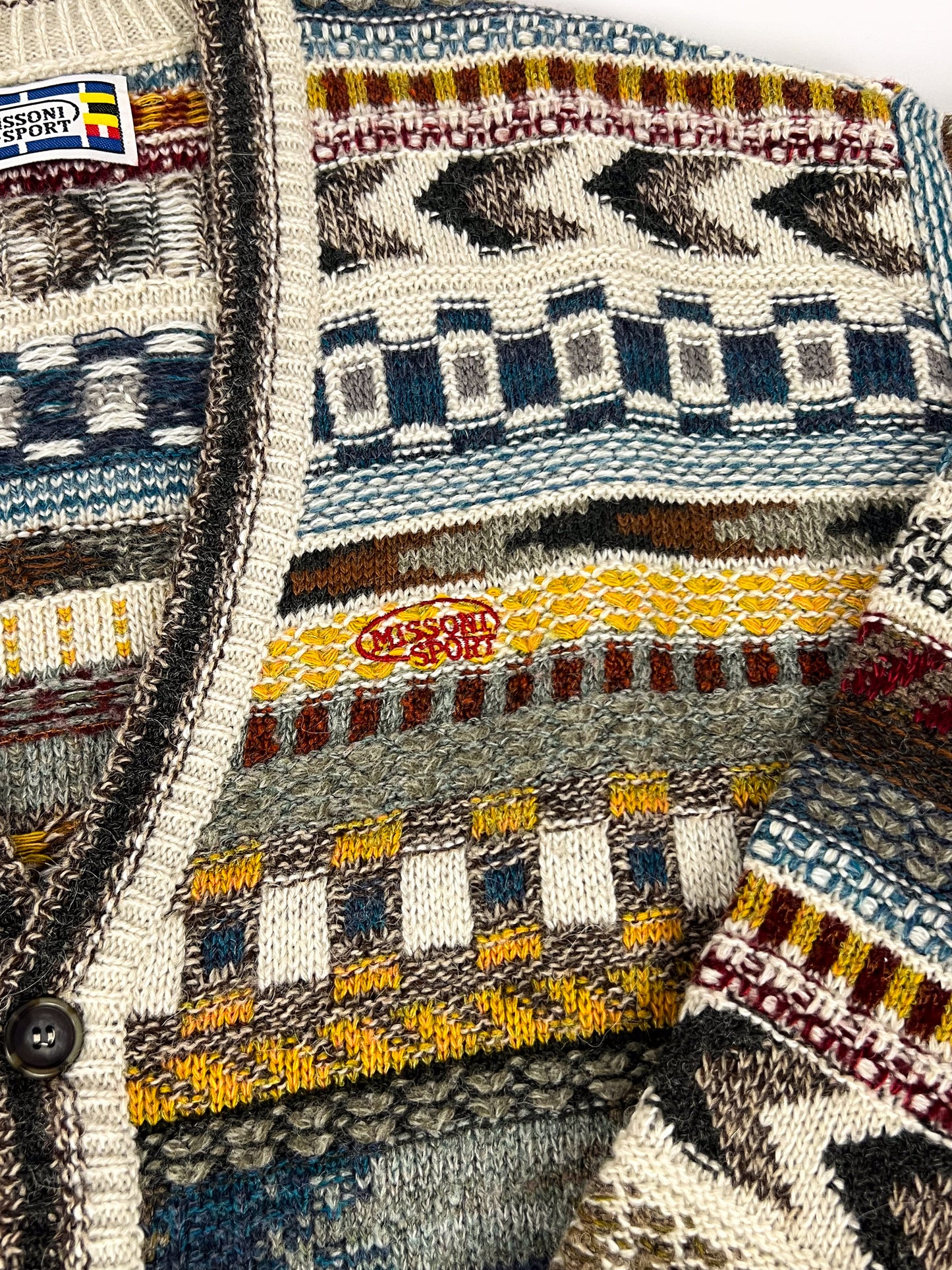 Cardigan Missoni in Lana Alpaca e Mohair anni '80