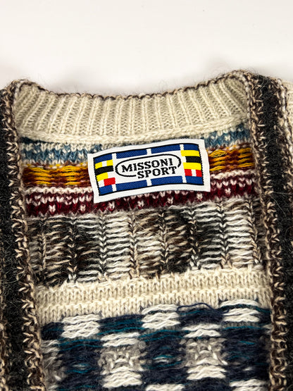 Cardigan Missoni in Lana Alpaca e Mohair anni '80