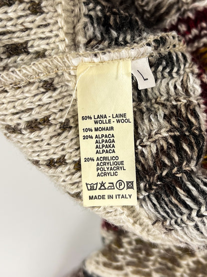 Cardigan Missoni in Lana Alpaca e Mohair anni '80