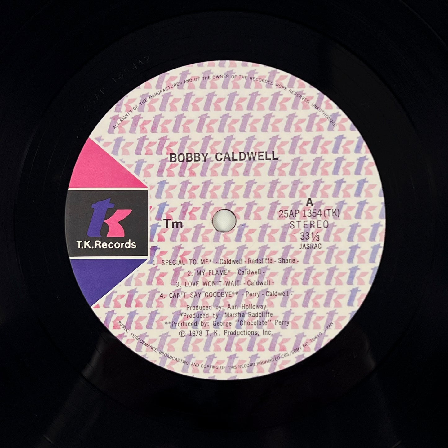 BOBBY CALDWELL – Evening Scandal Prima Stampa Giapponese 25AP 1354 1978 OBI
