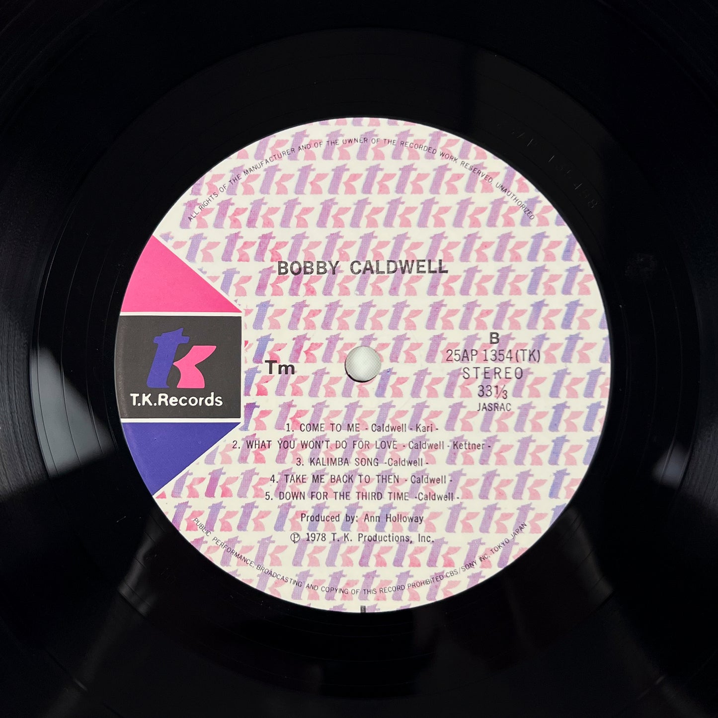 BOBBY CALDWELL – Evening Scandal Prima Stampa Giapponese 25AP 1354 1978 OBI