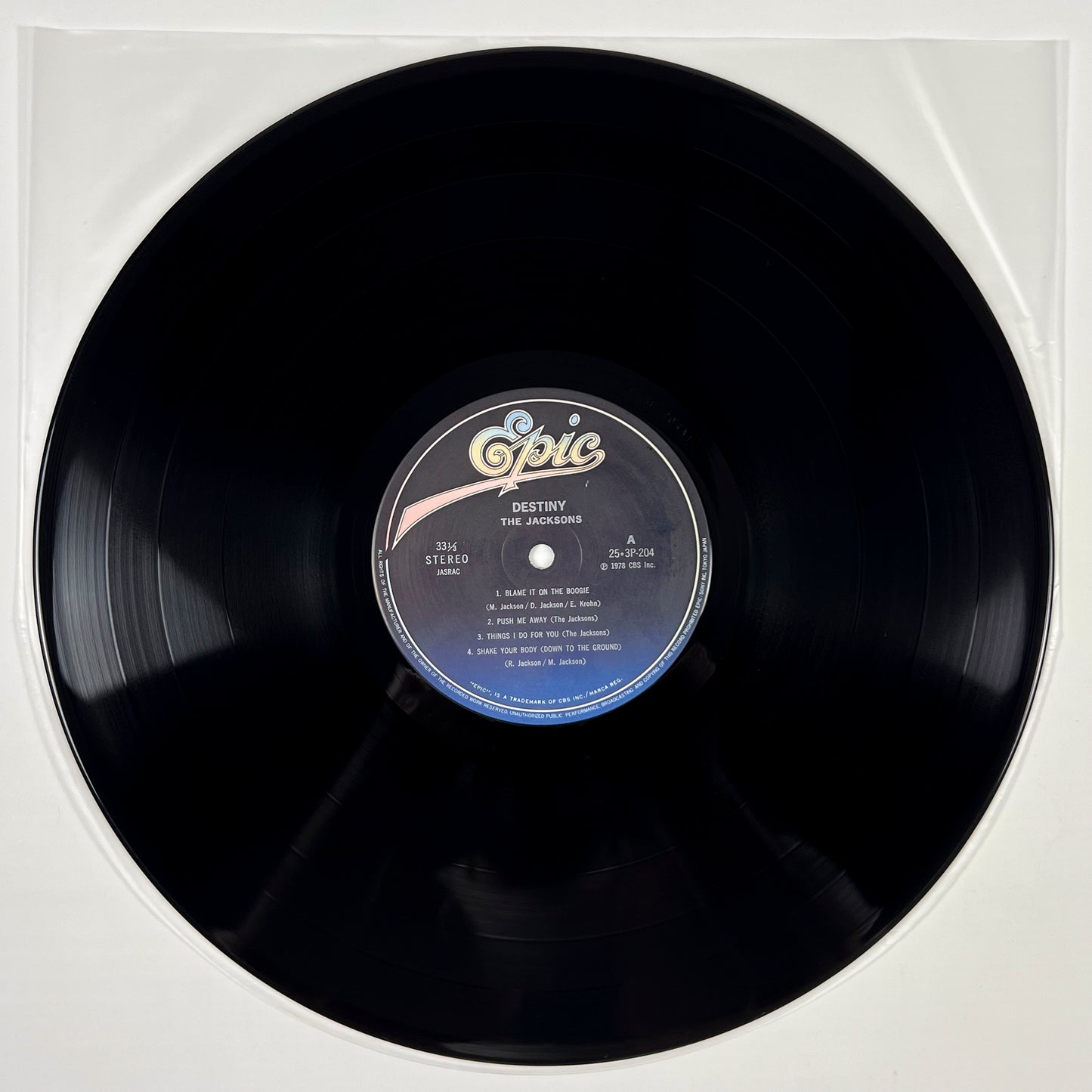 THE JACKSONS – Destiny Japanese Pressing 25-3P-204 1980 OBI