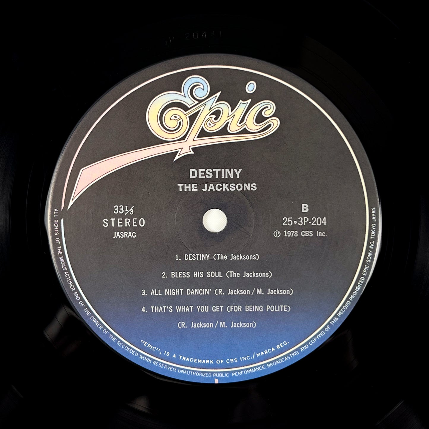 THE JACKSONS – Destiny Japanese Pressing 25-3P-204 1980 OBI