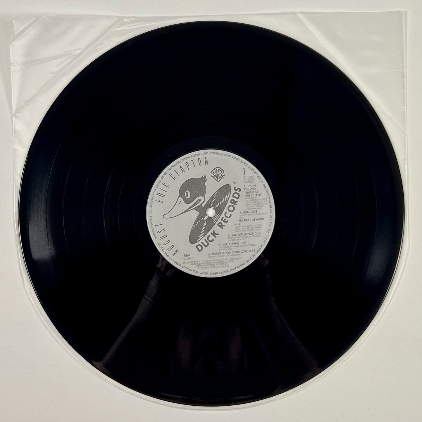ERIC CLAPTON – August Prima Stampa Giapponese 1986 P-13390 OBI