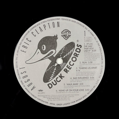 ERIC CLAPTON – August Prima Stampa Giapponese 1986 P-13390 OBI