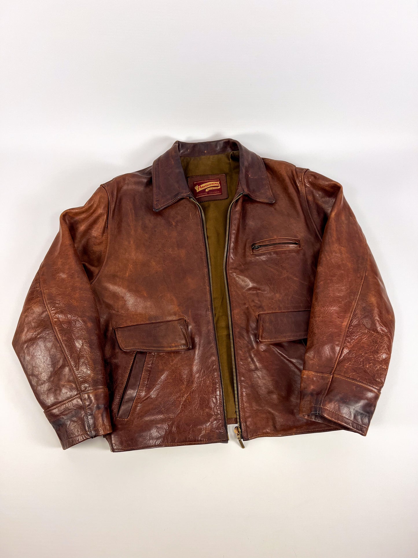 Giacca in Pelle Americanino primi anni '80 - Rara