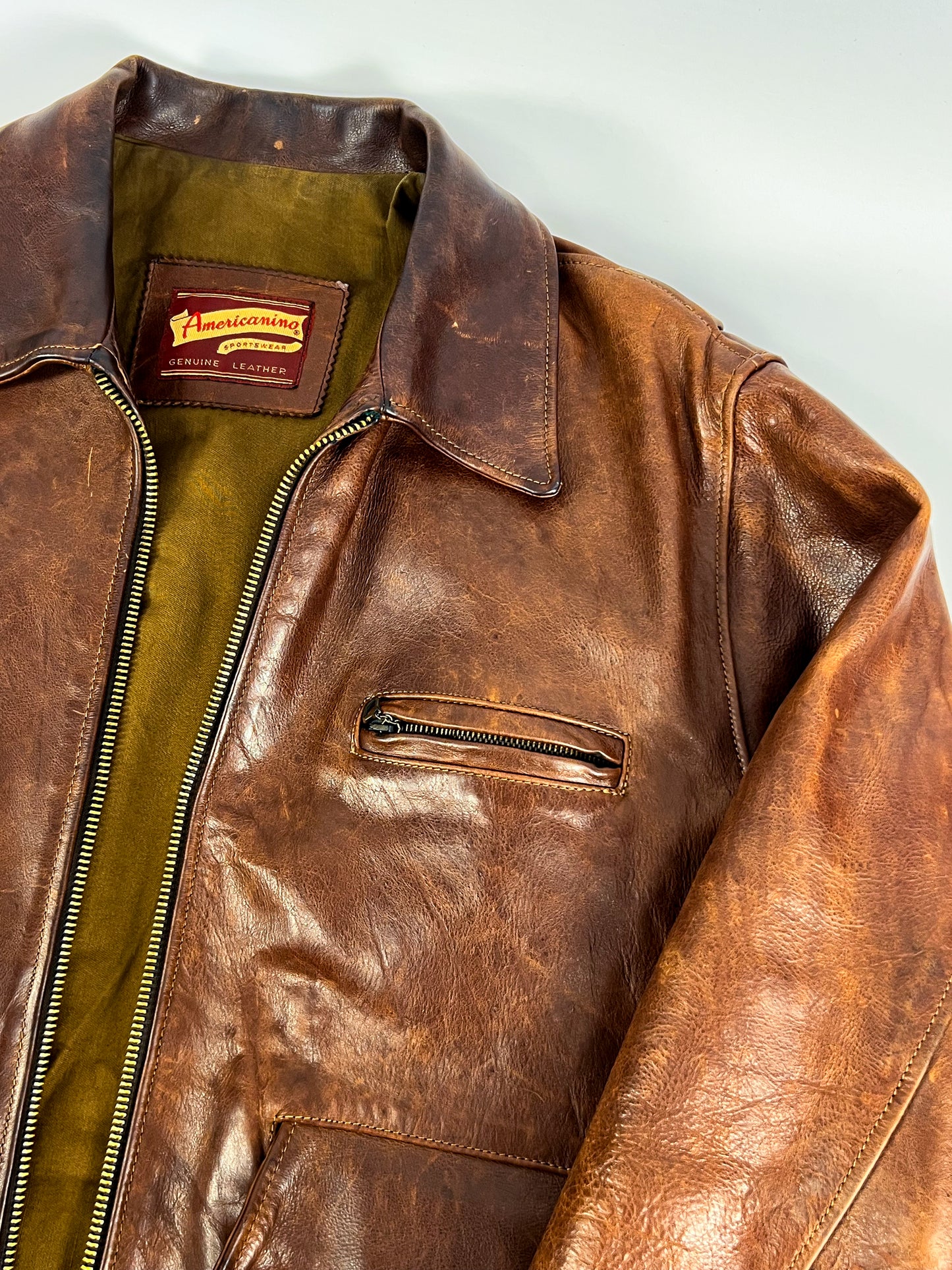 Giacca in Pelle Americanino primi anni '80 - Rara