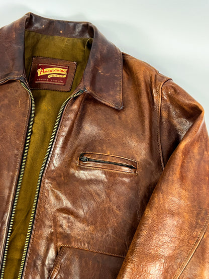 Giacca in Pelle Americanino primi anni '80 - Rara