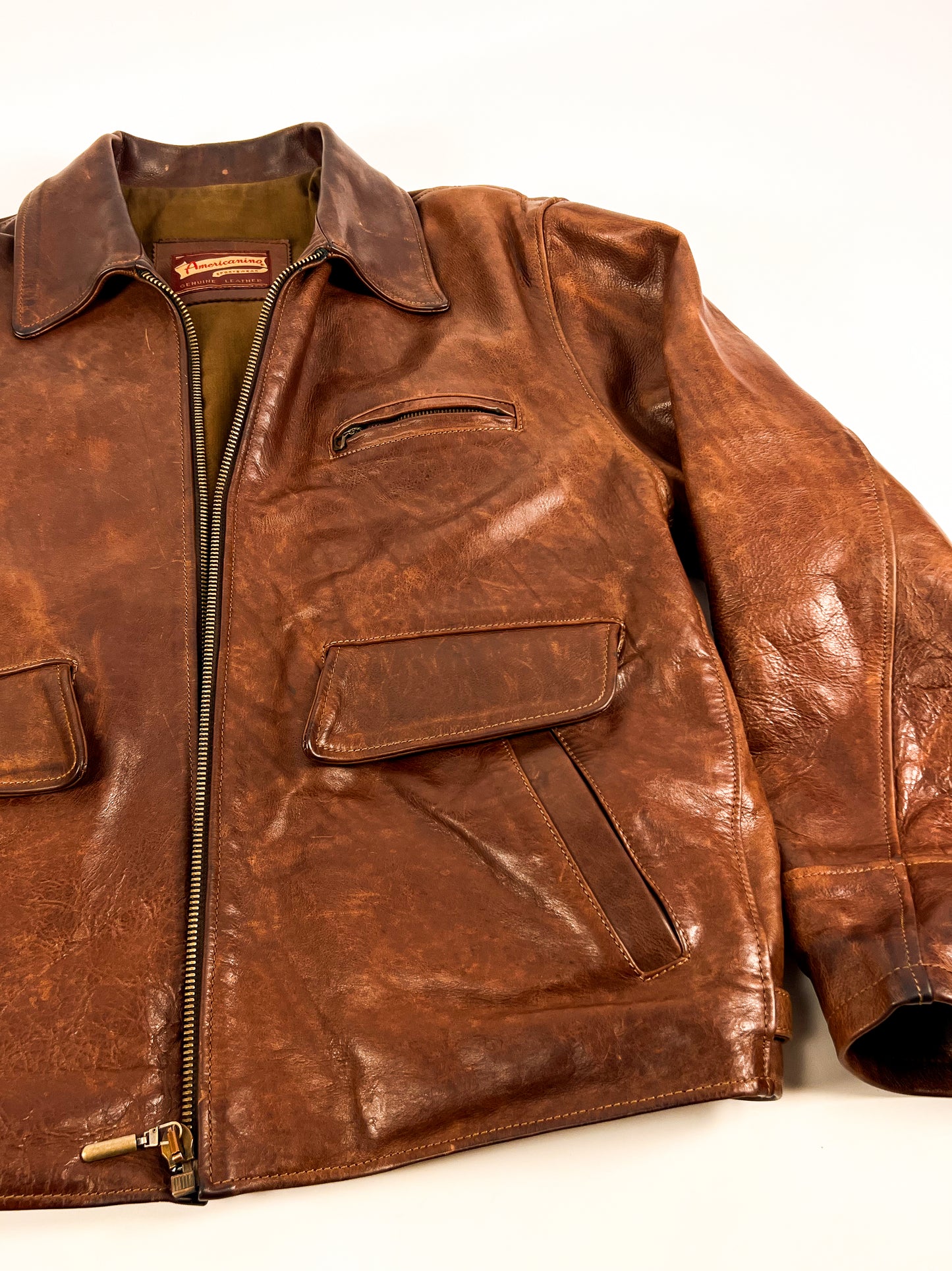 Giacca in Pelle Americanino primi anni '80 - Rara