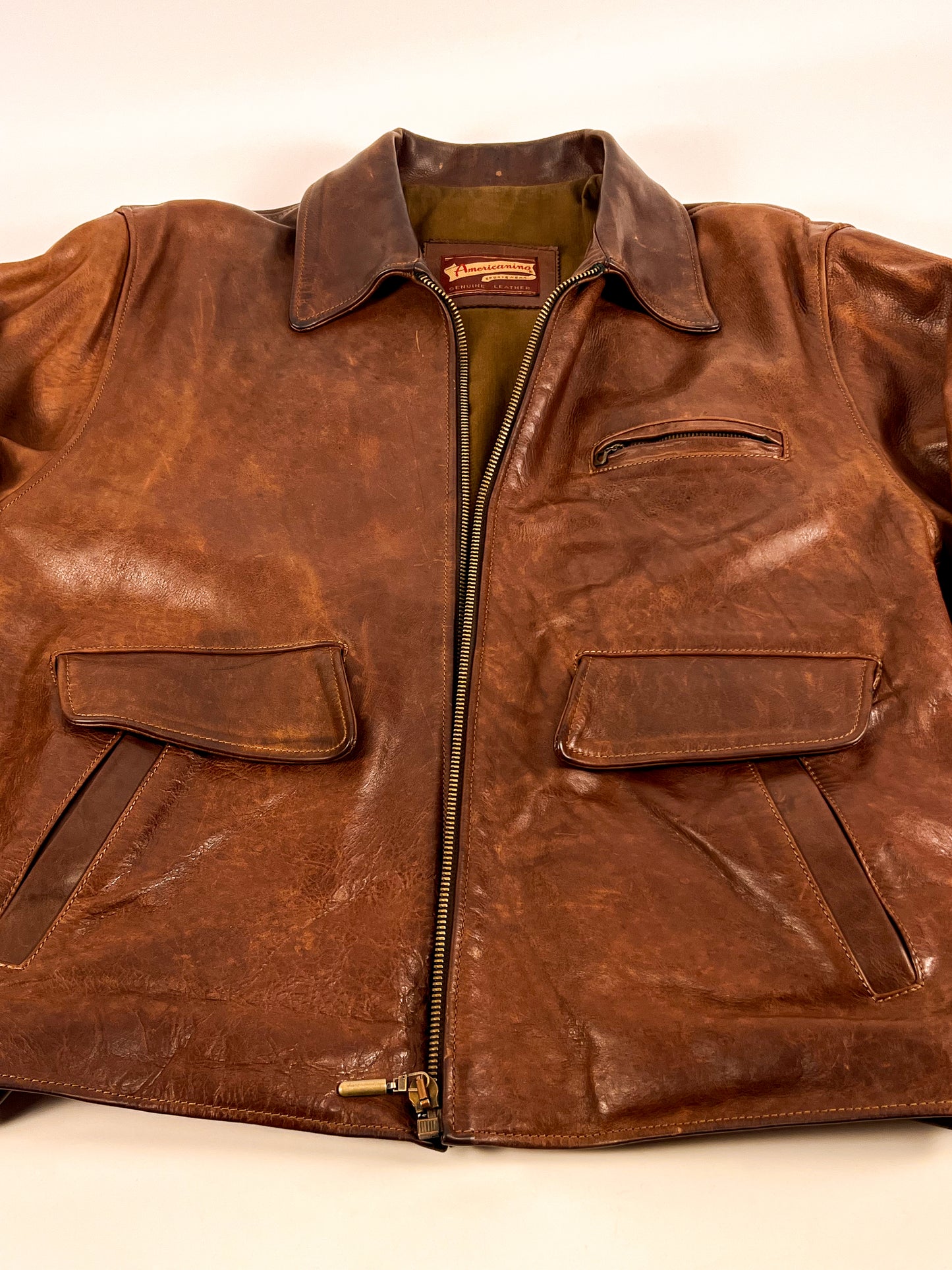 Giacca in Pelle Americanino primi anni '80 - Rara