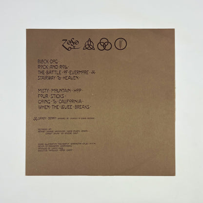 LED ZEPPELIN – Led Zeppelin IV Prima Stampa Giapponese P-8166A 1971 OBI