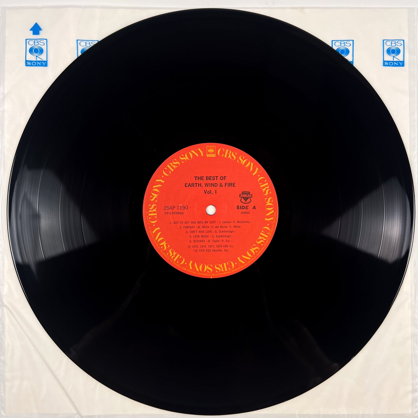 EARTH, WIND & FIRE – The Best Of Earth, Wind & Fire Vol. I Prima Stampa Giapponese 25AP 1190 1978 OBI GATEFOLD