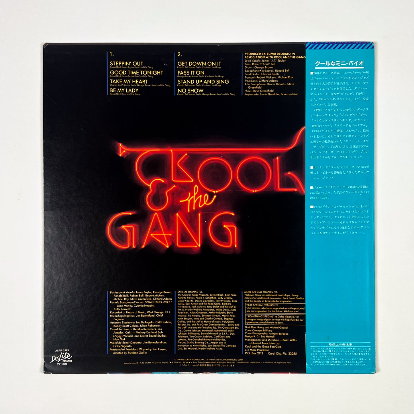KOOL &THE GANG – Something Special Prima Stampa Giapponese 25AP 2145 1981 OBI