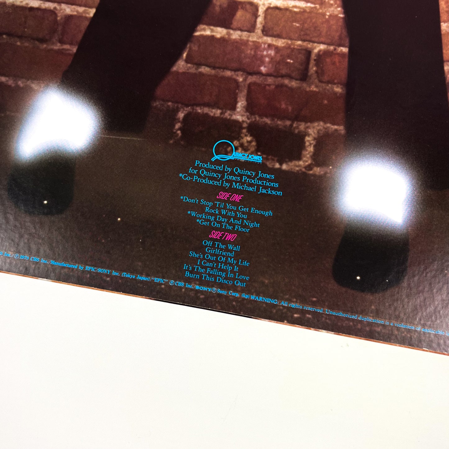 MICHAEL JACKSON – Off The Wall Prima Stampa Giapponese 25-3P-149 1979 PINK OBI GATEFOLD